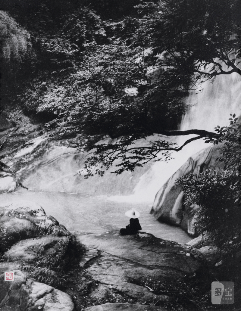 郎静山 LANG JINGSHAN (1892-1995) 临流独坐 Music of the fall - 图2